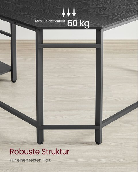 Rohový kancelářský stůl LWD072B56