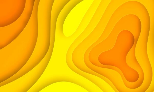 Fototapeta Žluté a oranžové papírové vystřihovánky, 3D fototapety, Populární fototapety, u71587 - Tapeko.co.cz