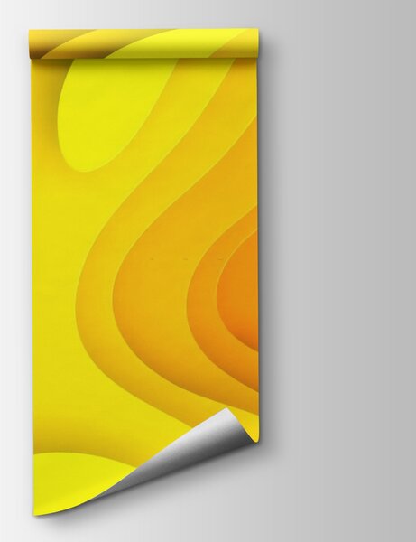 Fototapeta Žluté a oranžové papírové vystřihovánky, 3D fototapety, Populární fototapety, u71587 - Tapeko.co.cz