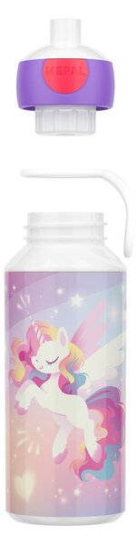 Dětská láhev na vodu s pítkem Campus, 400ml, Mepal, unicorn