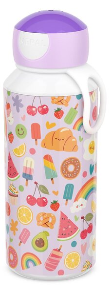 Dětská láhev na vodu s pítkem Campus, 400ml, Mepal, sladkosti
