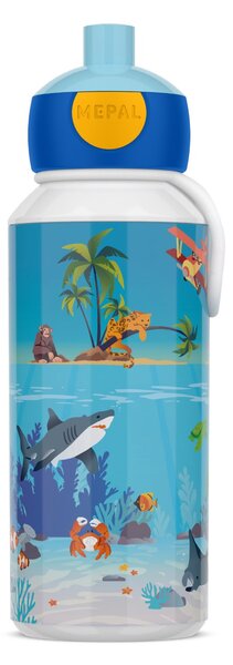Dětská láhev na vodu s pítkem Campus, 400ml, Mepal, tropický oceán