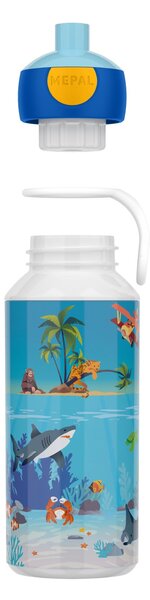 Dětská láhev na vodu s pítkem Campus, 400ml, Mepal, tropický oceán