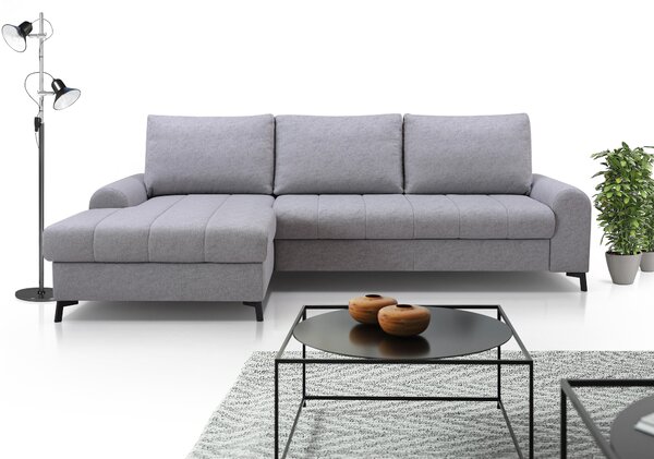 Rohová sedací souprava Akitu (šedá) (L). Akce -25%