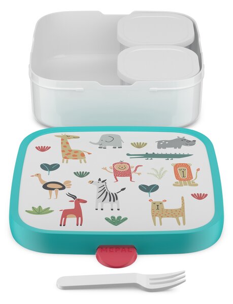 Dětský svačinový box Campus, 1,3l, Mepal, zvířátka