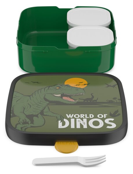 Dětský svačinový box Campus, 1,3l, Mepal, dinosaurus