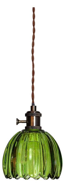 Cottex 8400100-2501 - Lustr na lanku do zásuvky NORA 1xE14/5W/230V zelená
