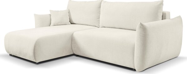 Rohová sedací souprava Alondra (bílá) (L). Akce -25%