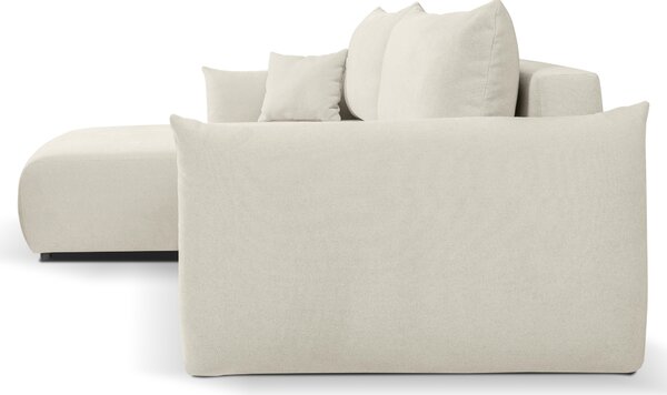 Rohová sedací souprava Alondra (bílá) (L). Akce -25%