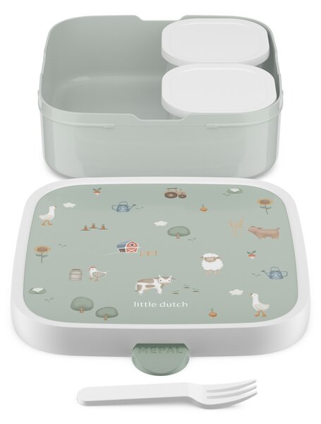 Dětský svačinový box Campus, 1,3l, Mepal, farma