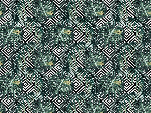 Fototapeta Vzor listů na černobílém pozadí, Fototapety s listy, Populární fototapety, u79688 - Tapeko.co.cz