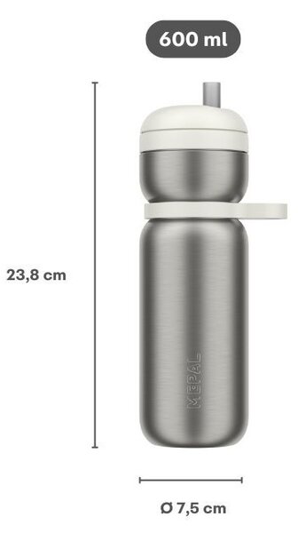 Nerezová sportovní láhev Twist, 600ml, Mepal, červená
