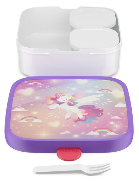 Dětský svačinový box Campus, 1,3l, Mepal, unicorn