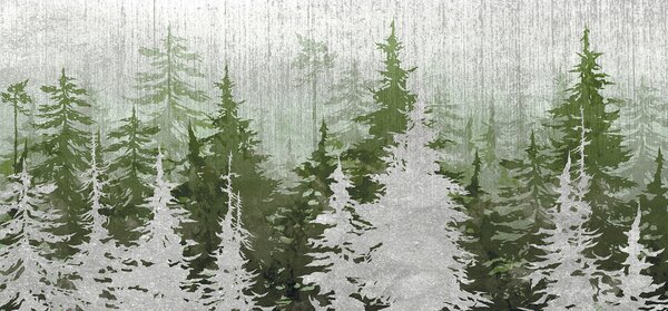 Fototapeta Skupina stromů v lese, Přírodní fototapety, Populární fototapety, u93516 - Tapeko.co.cz
