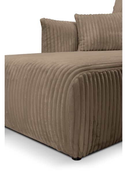 Rohová sedací souprava Alondra (hnědá) (L). Akce -25%