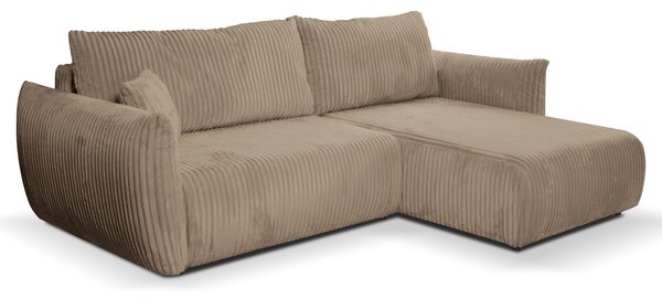 Rohová sedací souprava Alondra (hnědá) (P). Akce -25%
