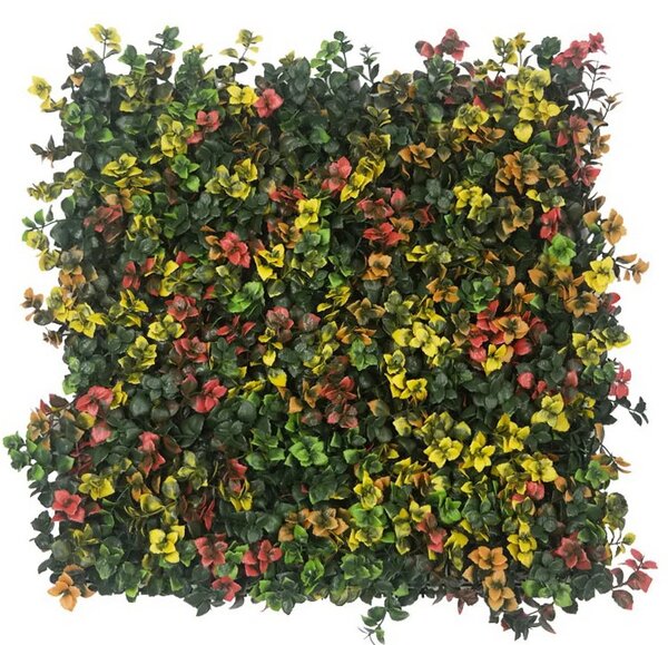 Umělý živý plot BAREVNÁ LOUKA PREMIUM, 4ks dílce 50x50cm, plocha 1m2