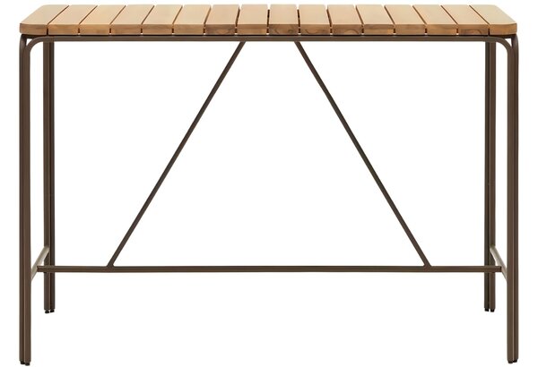 Akáciový zahradní barový stůl Kave Home Salguer 140 x 70 cm