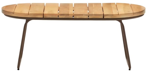 Akáciový zahradní konferenční stolek Kave Home Salguer 100 x 50 cm