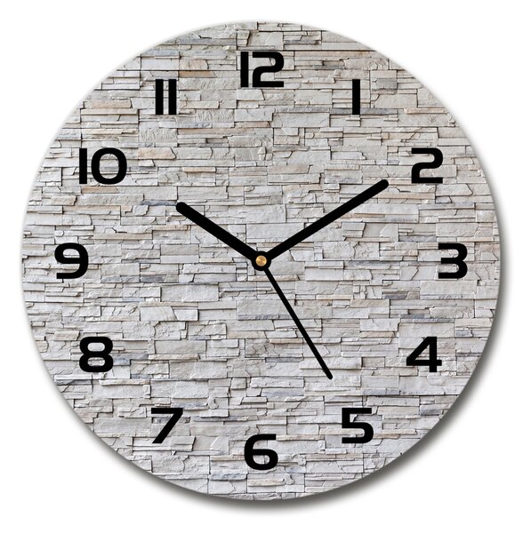 Skleněné hodiny na stěnu Kamenná stěna pl_zso_30_c-f_83343347