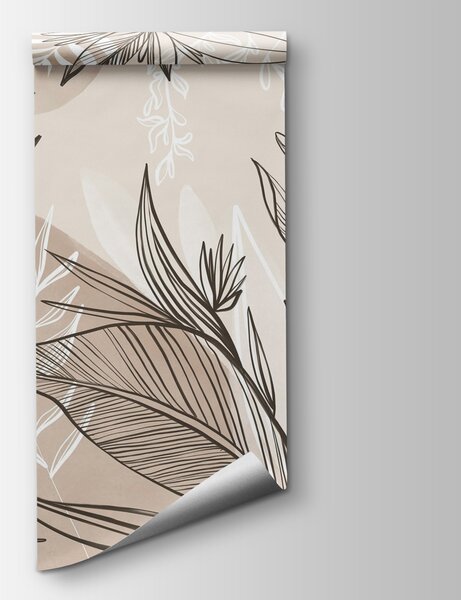 Fototapeta Jemný design květinových linií, Akvarelové fototapety, Populární fototapety, w08865v1 - Tapeko.co.cz