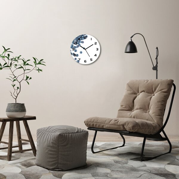 Skleněné nástěnné hodiny kulaté Borůvky pl_zso_30_c-f_87591832