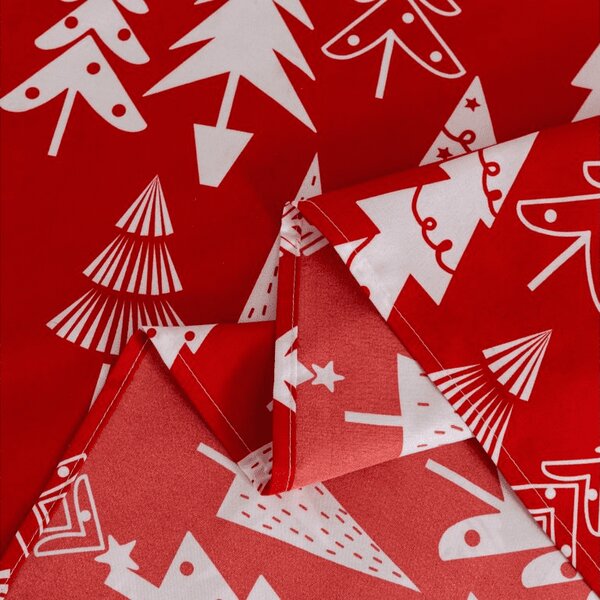 Prostěradlo a povlak na polštář CHRISTMAS TREES Rozměr: 50 x 70 cm | 140 x 240 cm