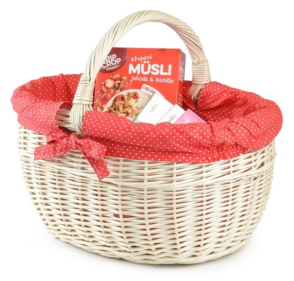 Nákupní koš proutěný Mercado IV. š.42 x hl.34 x v.23 / 36(cm)