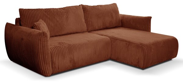Rohová sedací souprava Alondra (rezavá) (P). Akce -25%