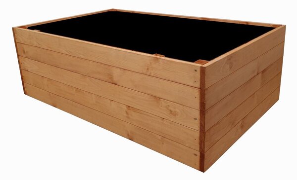 Dřevěný vyvýšený záhon COMFORT 125×78×41 cm, smrk