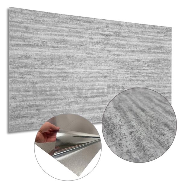 Samolepící lamely na zeď 3003, cena za kus, rozměr 100 cm x 60 cm, beton šedý, IMPOL TRADE