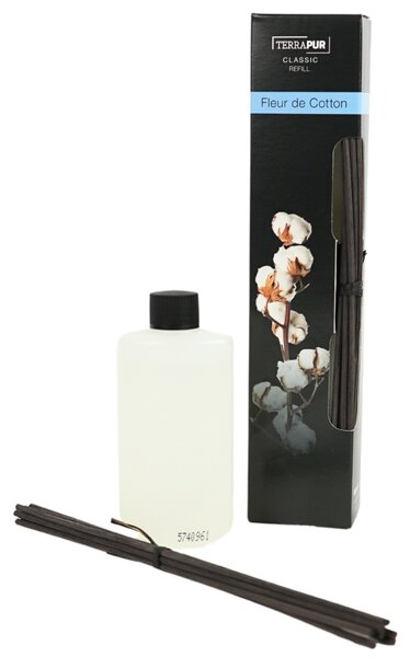 Tyčinkový aroma difuzér TERRAPUR FLEUR DE COTTON 90 ml