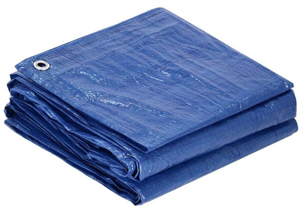 Krycí plachta s oky 3x4 m, 60g PE, modrá SPRINGOS PROTECT
