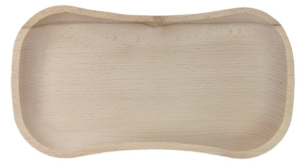 AMADEA Dřevěný servírovací podnos, masivní dřevo, 30 cm