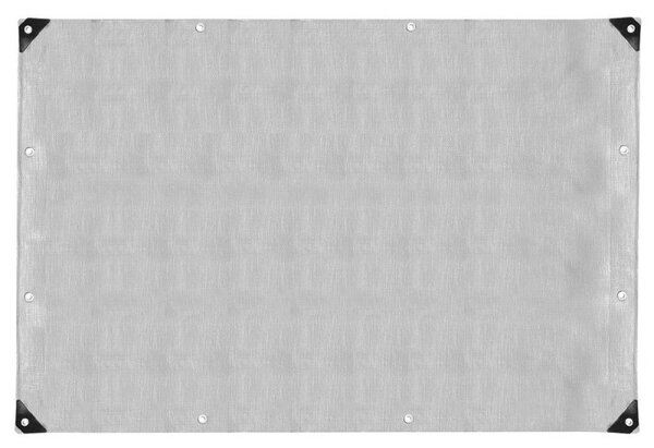 Krycí plachta s oky 2x4 m, extra silná 210g PE, šedá SPRINGOS PROTECT