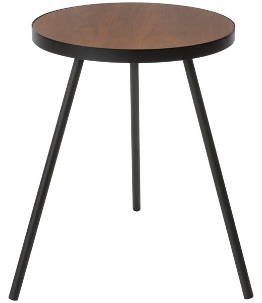 Černý kovový odkládací stolek Yamazaki Tower 38,5 cm