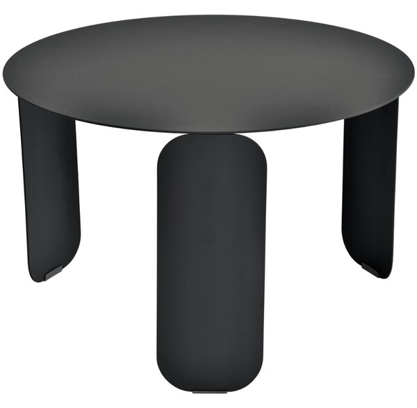 Antracitový kovový zahradní konferenční stolek Fermob Bebop 60 cm
