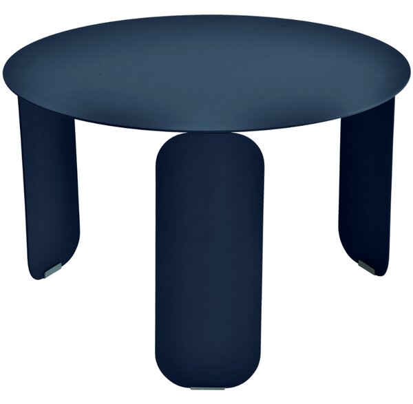 Tmavě modrý kovový zahradní konferenční stolek Fermob Bebop 60 cm