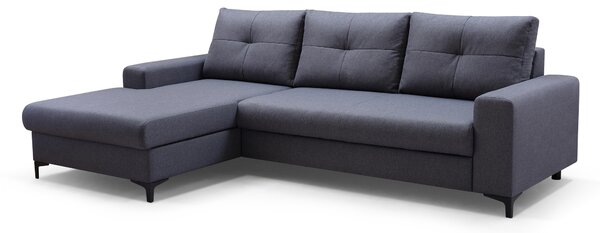 Rohová sedací souprava Abra (šedá) (L). Akce -25%