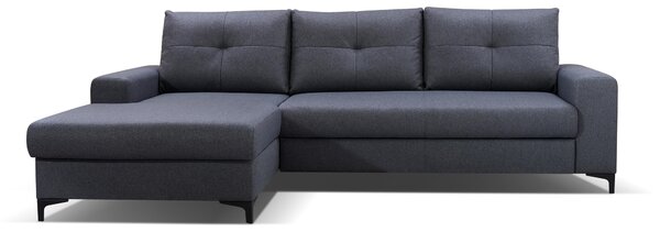 Rohová sedací souprava Abra (šedá) (L). Akce -25%