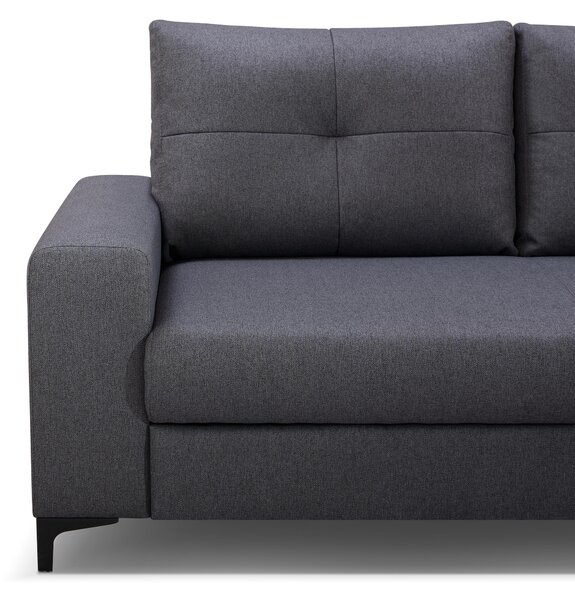 Rohová sedací souprava Abra (šedá) (L). Akce -25%