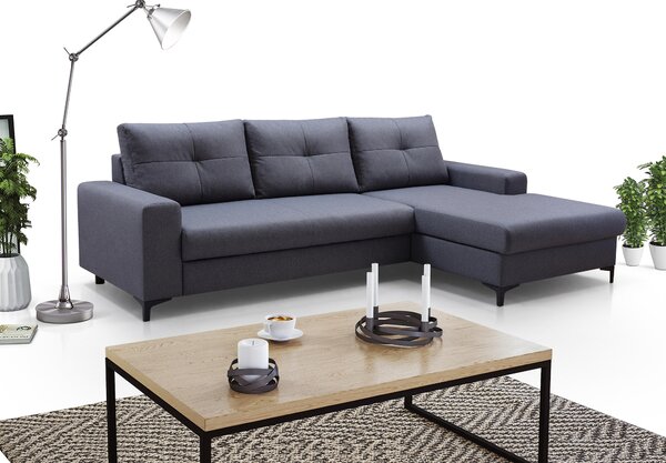 Rohová sedací souprava Abra (šedá) (P). Akce -25%