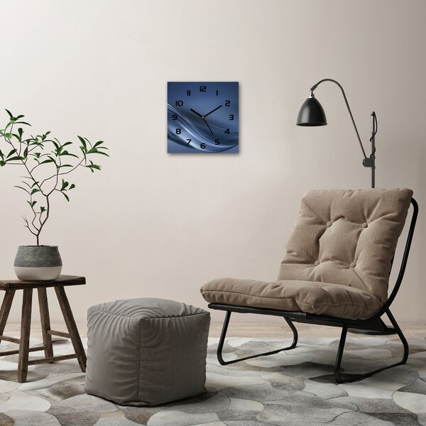 Skleněné hodiny na stěnu Šedá vlna pl_zsk_30x30_c-f_110732966