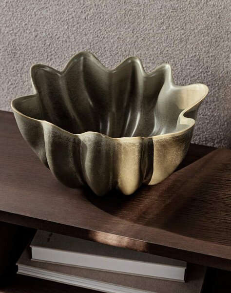 Ferm Living Mísa Nium Bowl Large, dark sage
