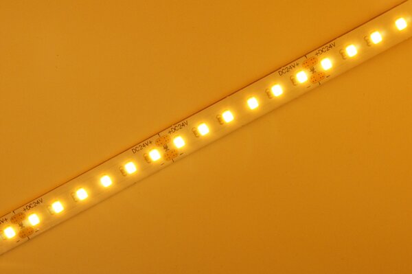 AMBER pásek 9,6W/m, 1800K, 10mm, PROFI, 24V, IP20, 120LED/m, 2835, 5let záruka