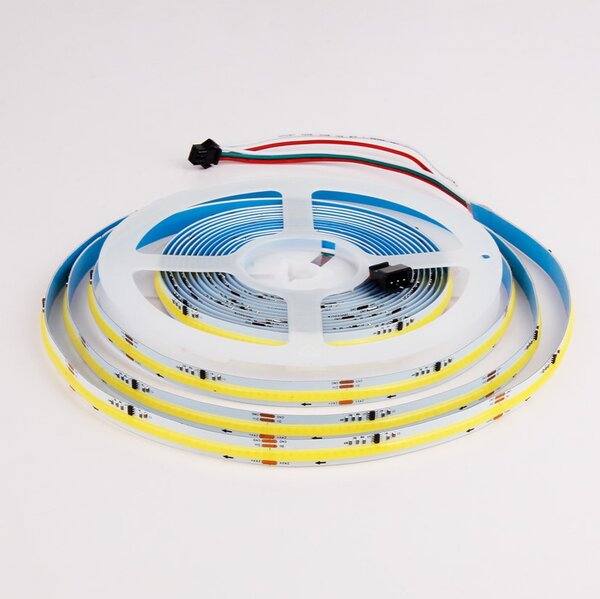 COB jednobarevný pásek 14W/m, 24VDC, 360LED, 10mm, IP20, CRI 90, 6500K, SPI1N01C, Mi-Light