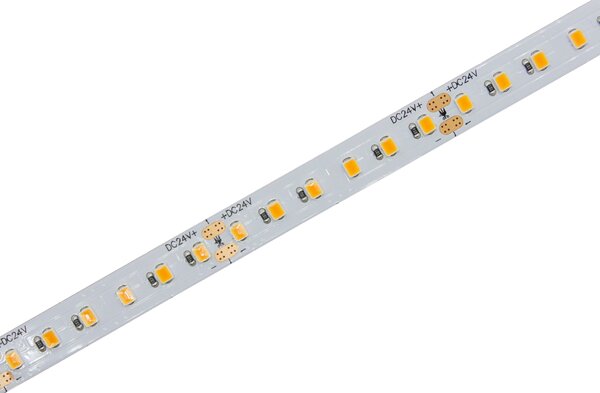 AMBER pásek 9,6W/m, 1800K, 10mm, PROFI, 24V, IP20, 120LED/m, 2835, 5let záruka