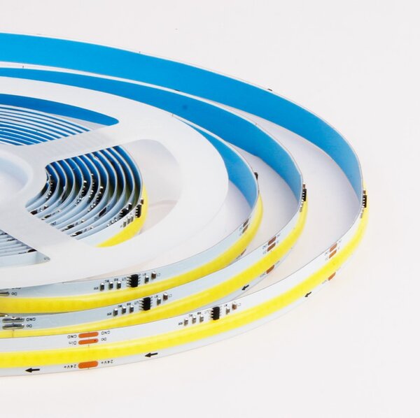 COB jednobarevný pásek 14W/m, 24VDC, 360LED, 10mm, IP20, CRI 90, 6500K, SPI1N01C, Mi-Light