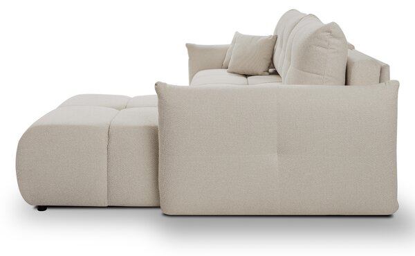 Rohová sedací souprava Basical (taupe) (L). Akce -26%