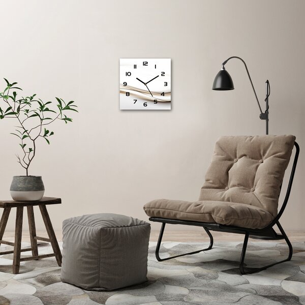 Skleněné hodiny na stěnu Abstrakce vlna pl_zsk_30x30_c-f_127552559